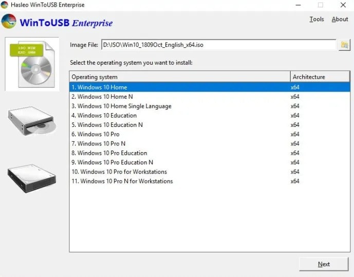 WinToUSB Enterprise v5.5 将Windows安装到U盘中