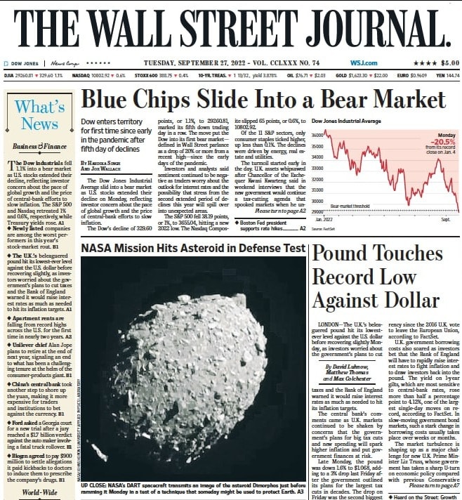 华尔街日报-2022-09-27 The Wall Street Journal PDF