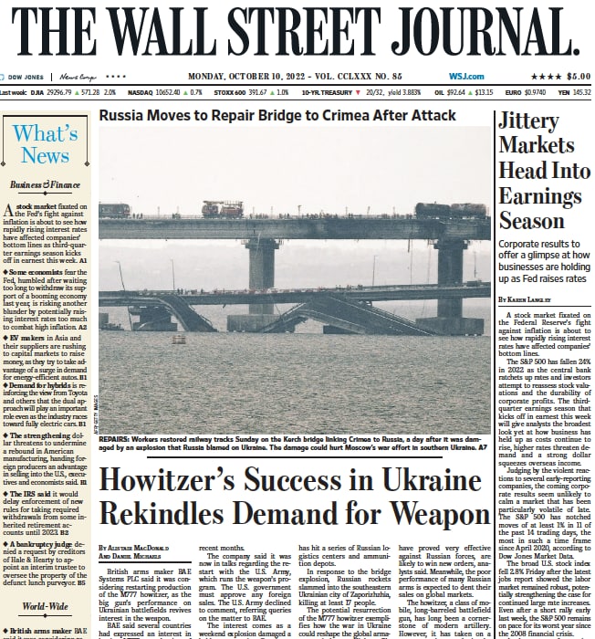 华尔街日报-2022-10-10 The Wall Street Journal PDF