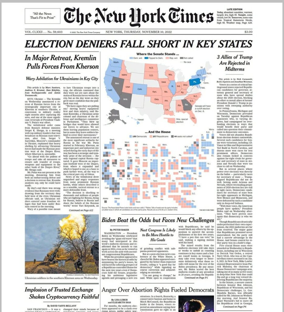 纽约时报 The New York Times -2022-11-10 pdf