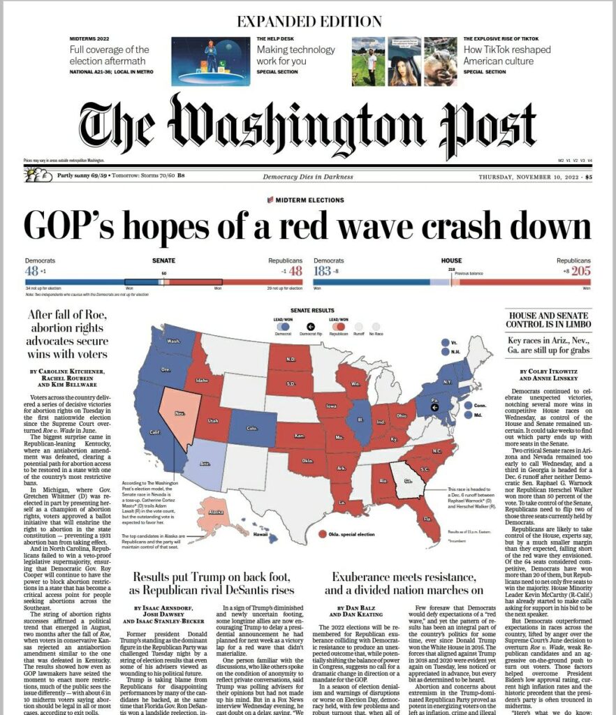 华盛顿邮报-2022-11-10 The Washington Post PDF