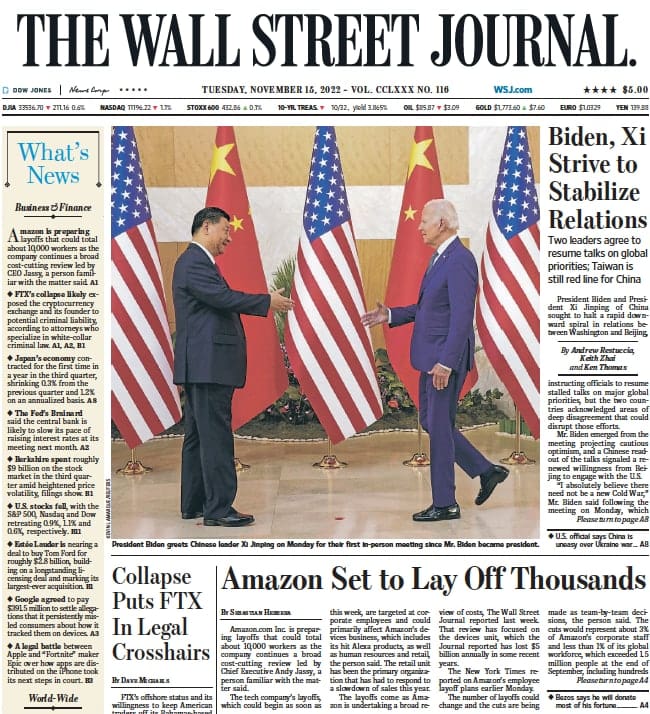 华尔街日报-2022-11-15 The Wall Street Journal PDF