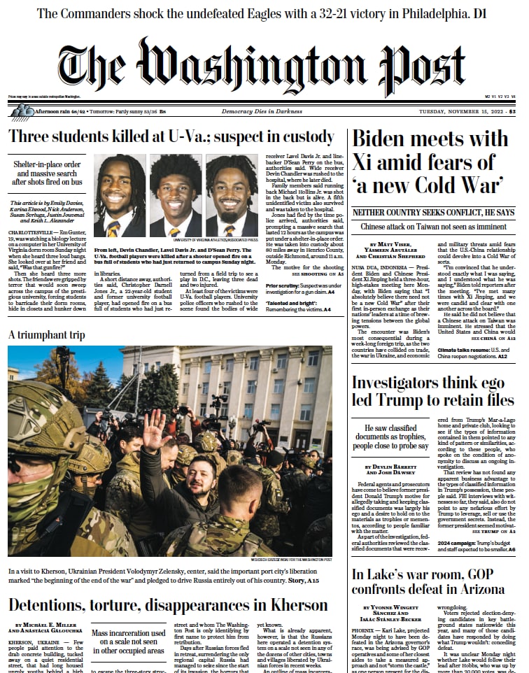 华盛顿邮报-2022-11-15 The Washington Post PDF