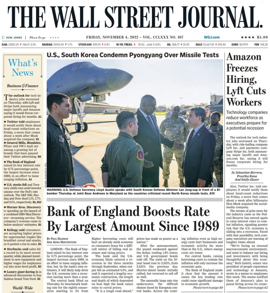 华尔街日报-2022-11-04 The Wall Street Journal PDF
