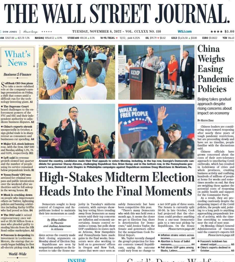 华尔街日报-2022-11-08 The Wall Street Journal PDF